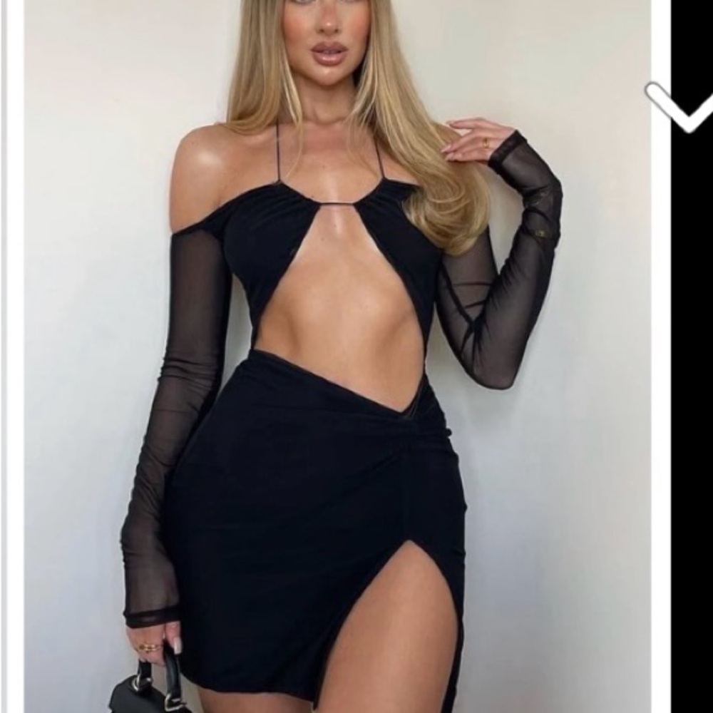 White Fox Boutique Black Mini Dress